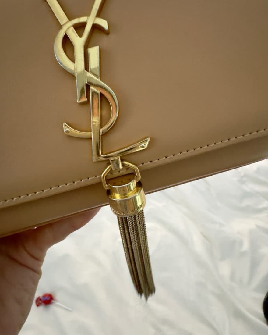YSL Tan Crossbody Bag - Image 2