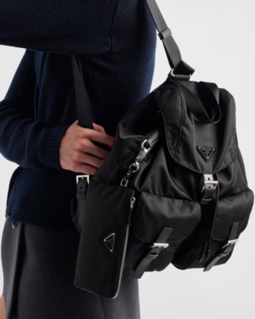 Prada Backpack W/Pouch - Image 4