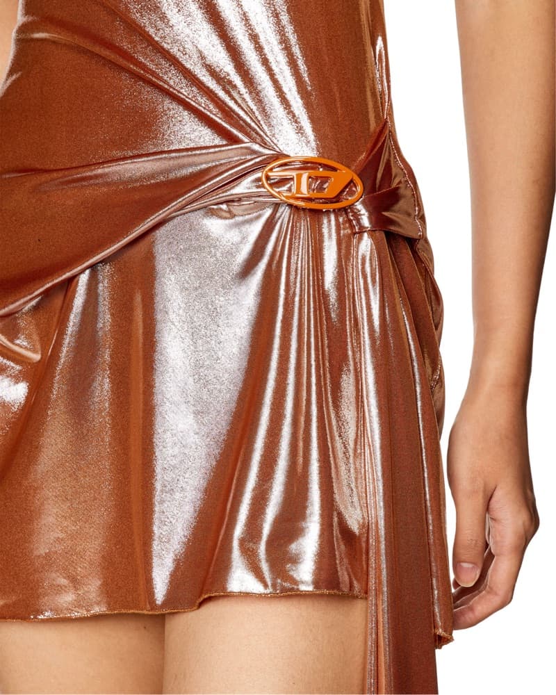 Diesel orange Metallic Dress - Image 3