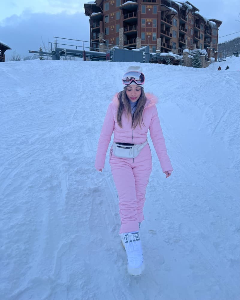 Pink Ski Suit  - Image 1