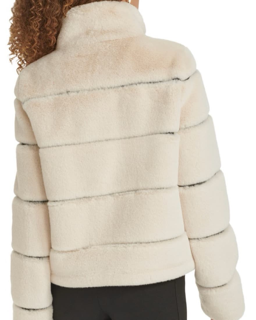Karl Lagerfeld Faux-Fir Trim Coat - Image 4