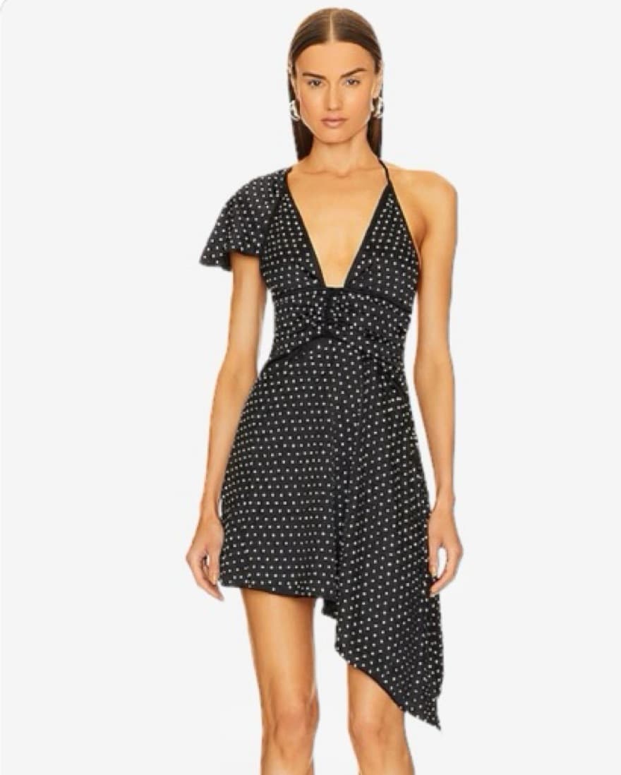 Weworewhat Dimond Studded Dress - Image 1