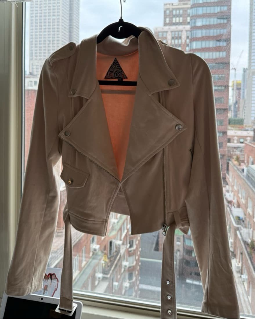 Cream Suede Jacket - Image 1