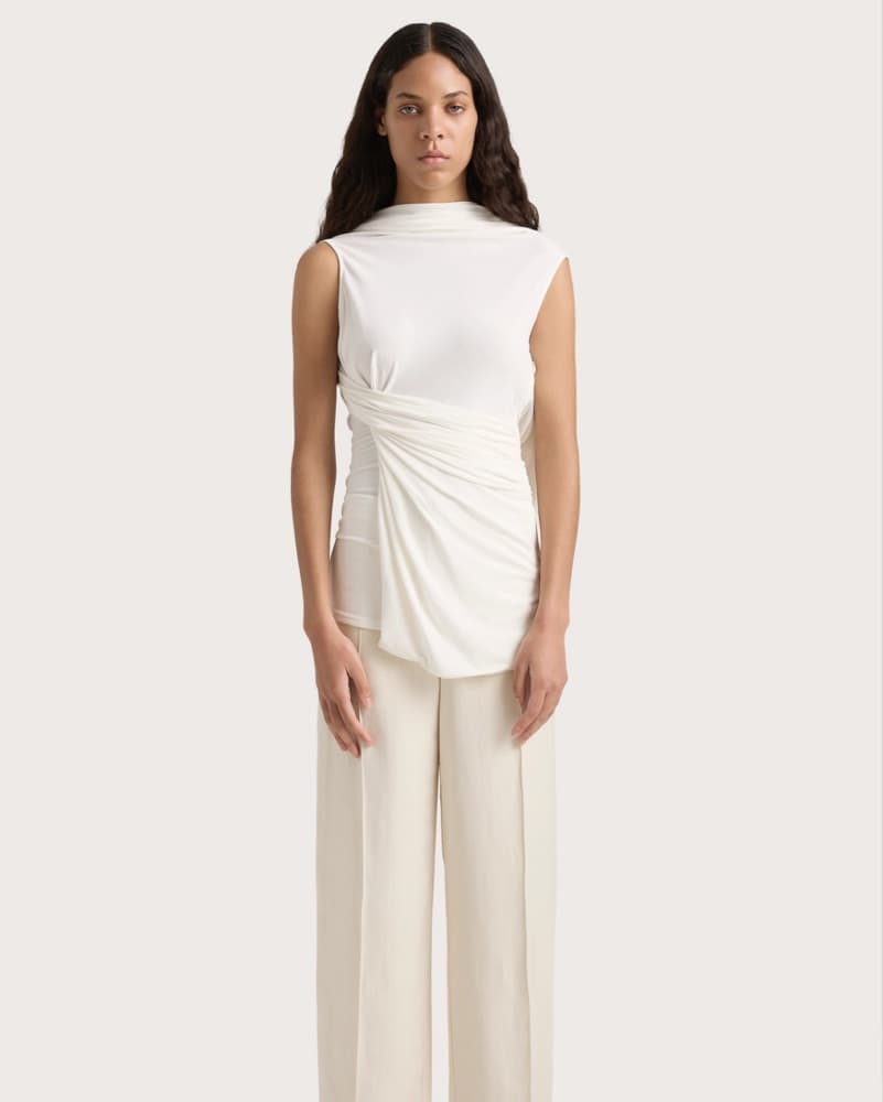 Faithfull The Brand Laon Scarf Top White - Image 4