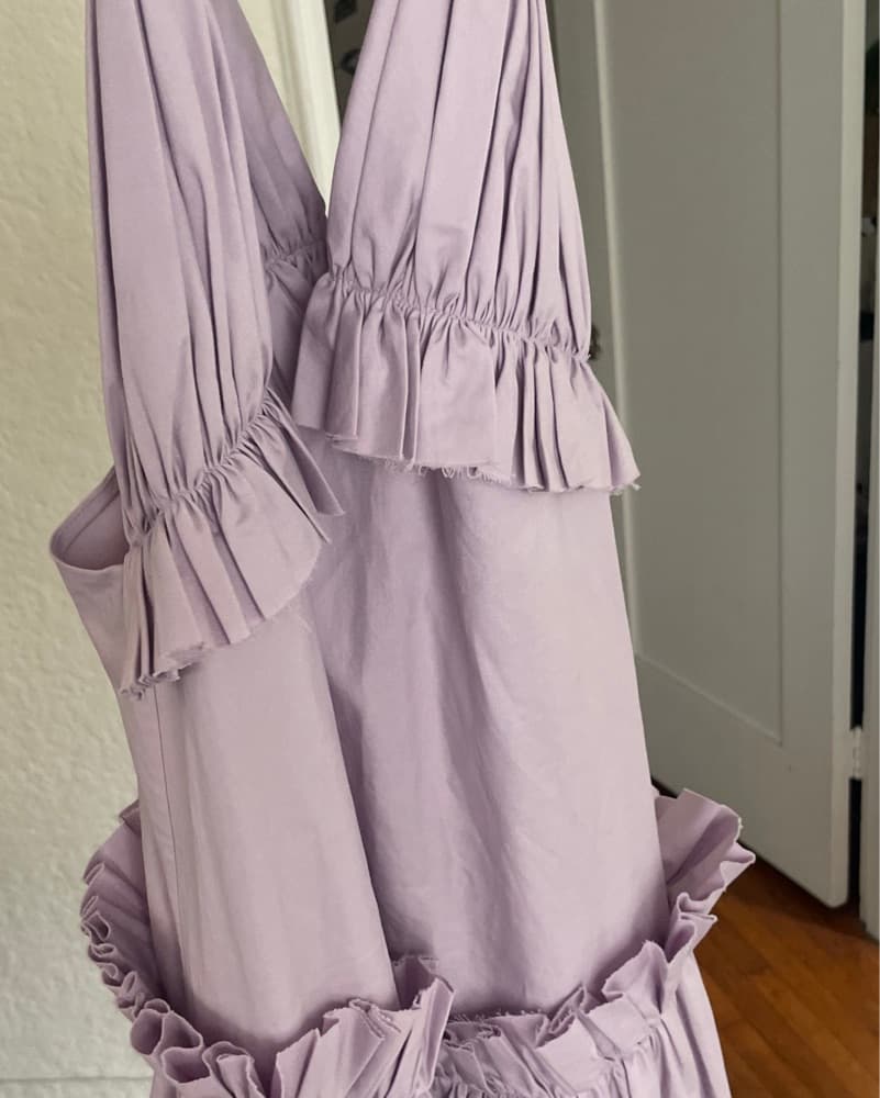 Khaite Andrina Cotton Ruffled Maxi Dress - Image 5