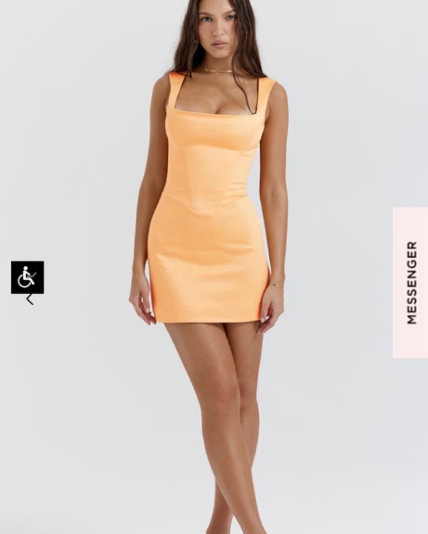 House Of CB Peachy Mini Dress - Image 2
