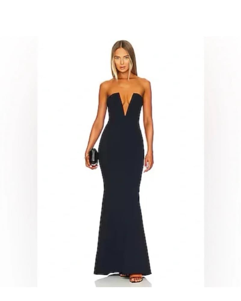 katie may x revolve crush gown in navy - Image 2