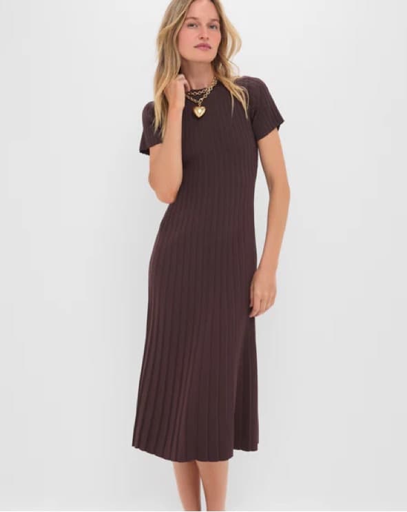 Hyacinth house Tuckernuck Brown Dress - Image 1
