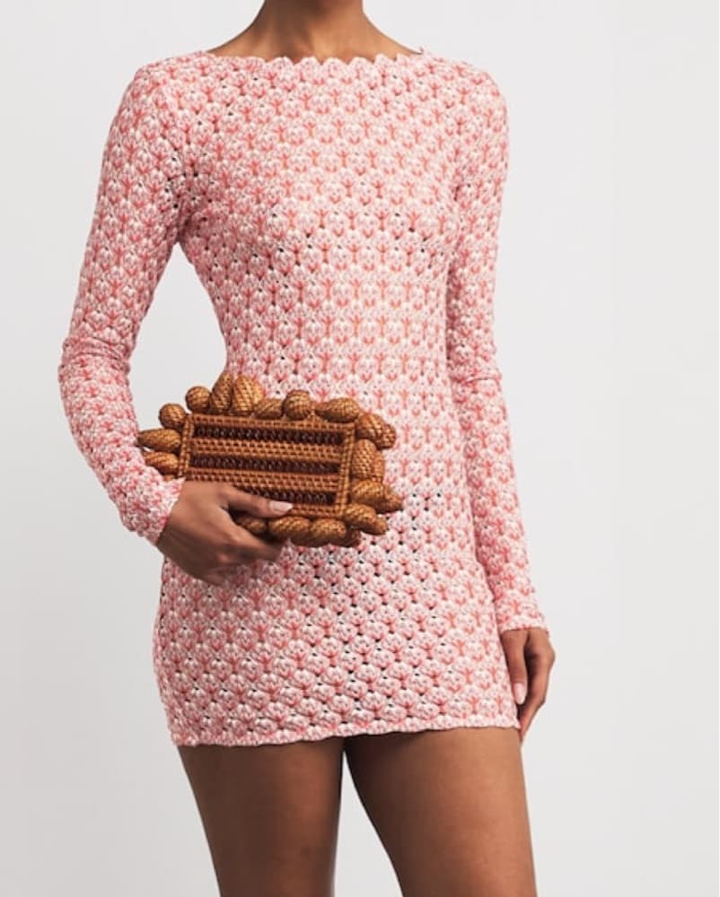 Missoni Metallic-Crochet Mini Dress - Image 2