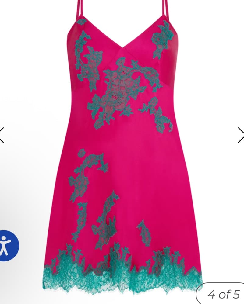 Floral Lace Slip Dress - Image 3