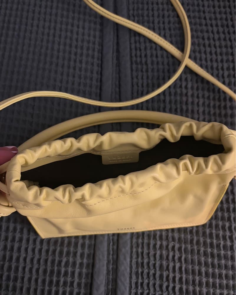 Yuzefi Butter Yellow Leather Crossbody - Image 3