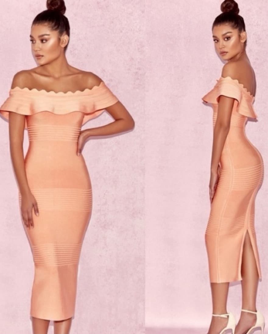 House Of CB Amadea Orange Dress - Image 1
