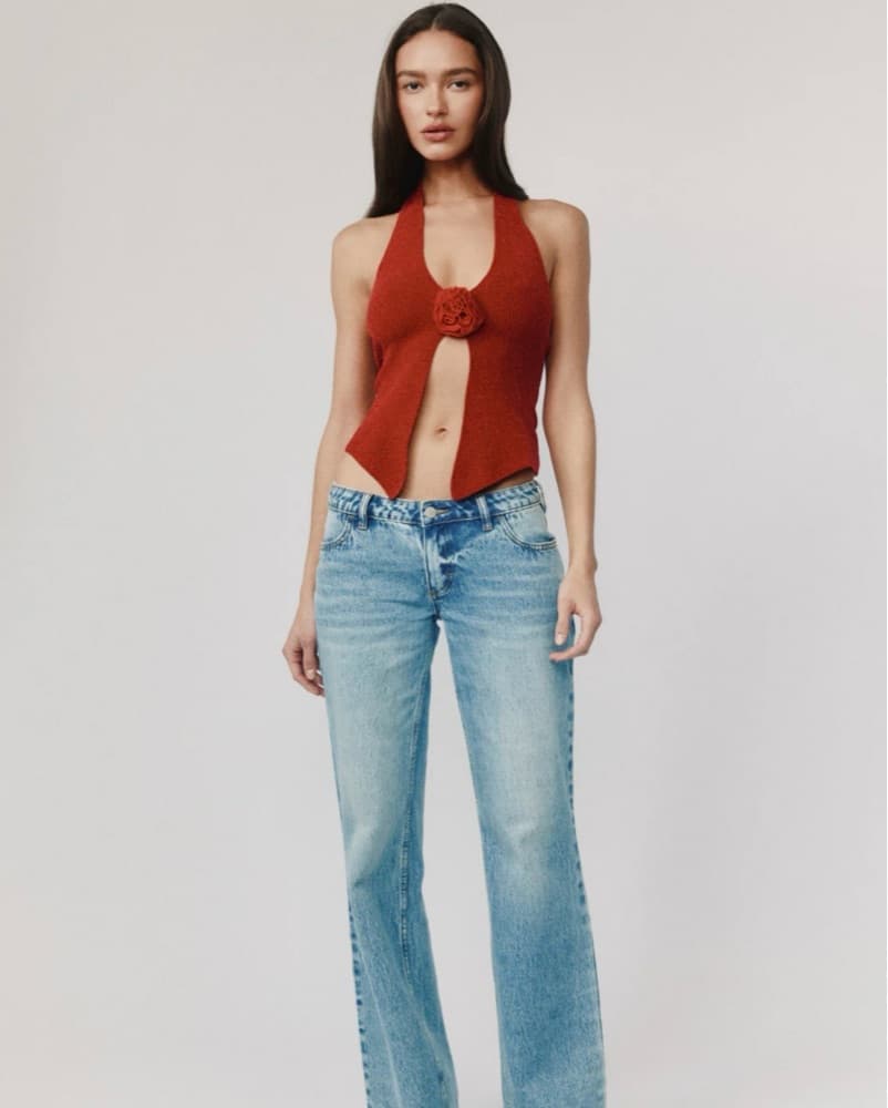With Jean Rose Top - Image 3