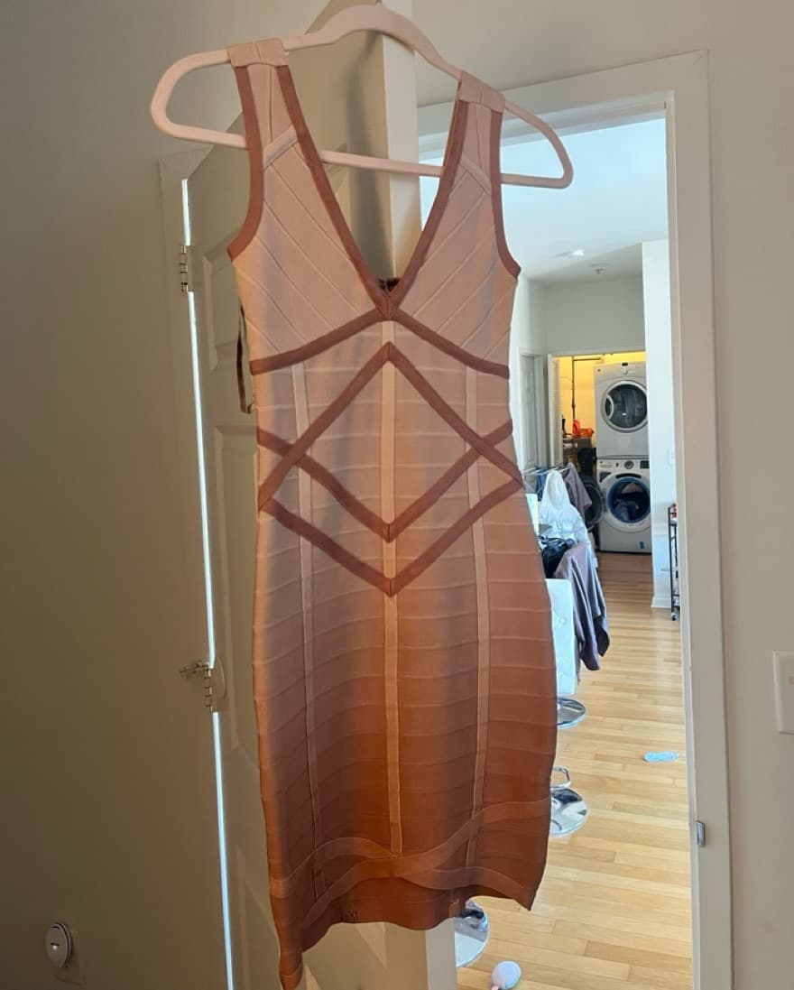 mini peach/pink dress-  - Image 4