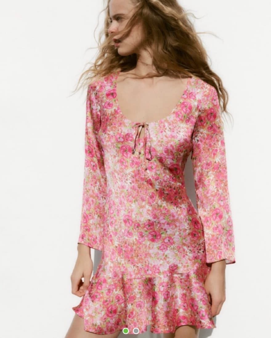 Zara Floral Print Mini Dress  - Image 1