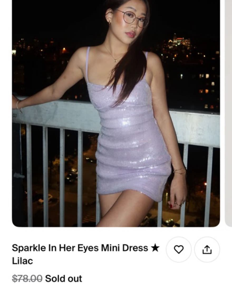 SPARKLE IN HER EYES SEQUIN MINI DRESS - Image 1