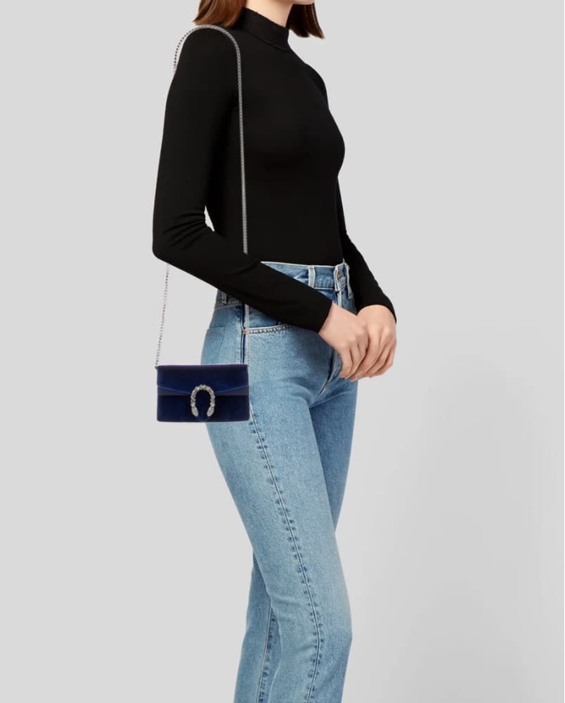 Gucci Dionysus Super Mini Velvet Bag - Image 2