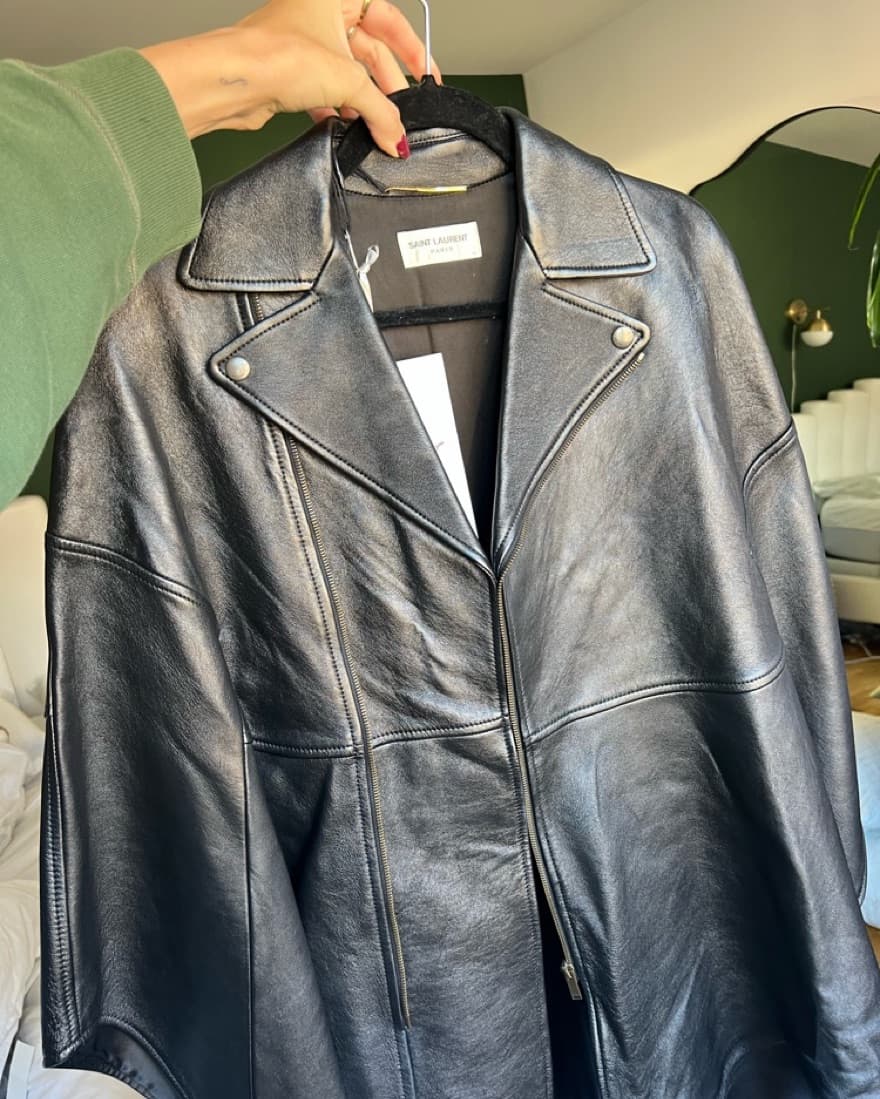Yves Saint Laurent (YSL) Moto Cape - Image 3