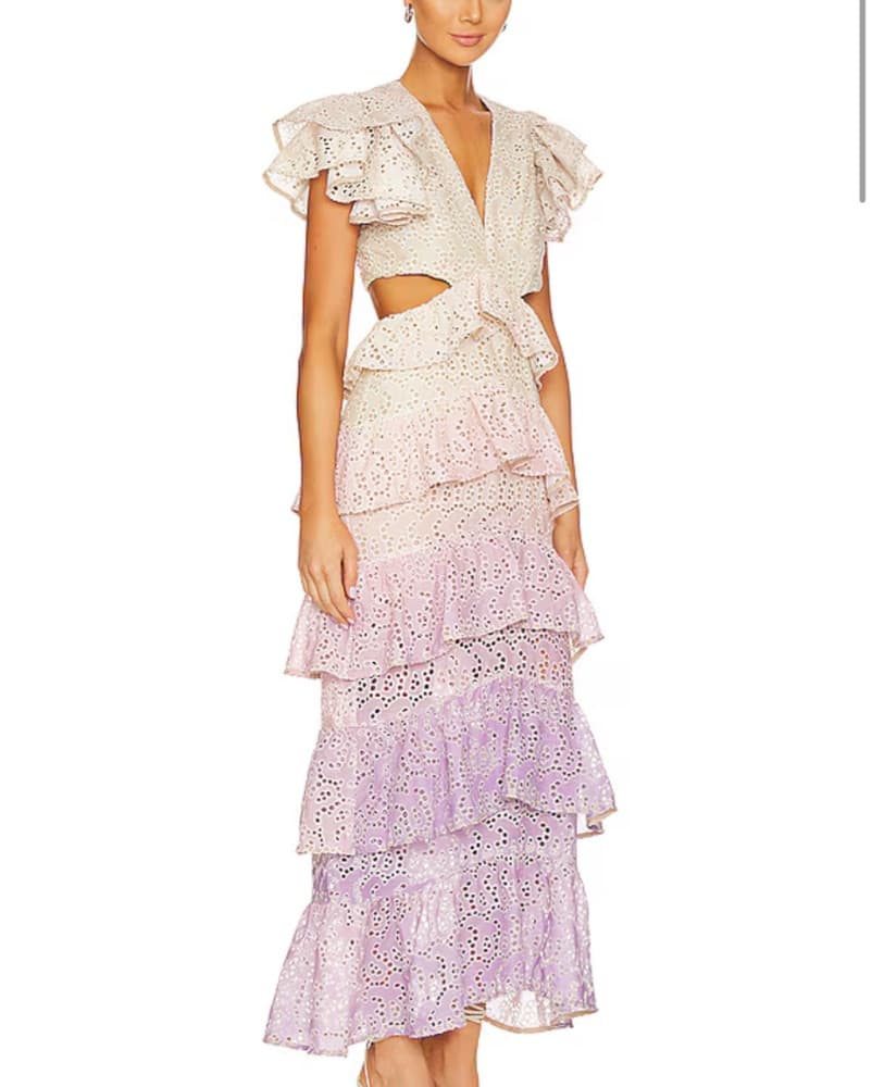 Elliatt Lilac Ombre Vacation Maxi Dress  - Image 3