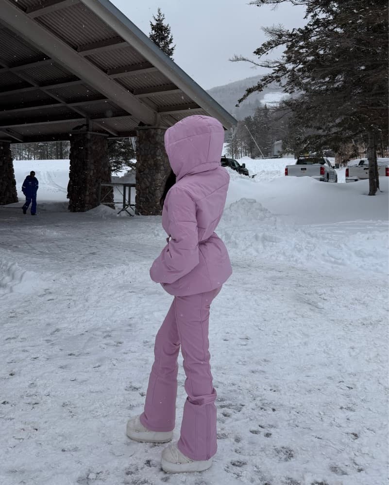 Halfdays Pink Ski Suit - Image 2