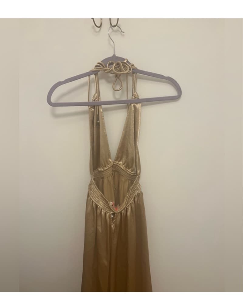 Free People Gold Maxi  - Image 5
