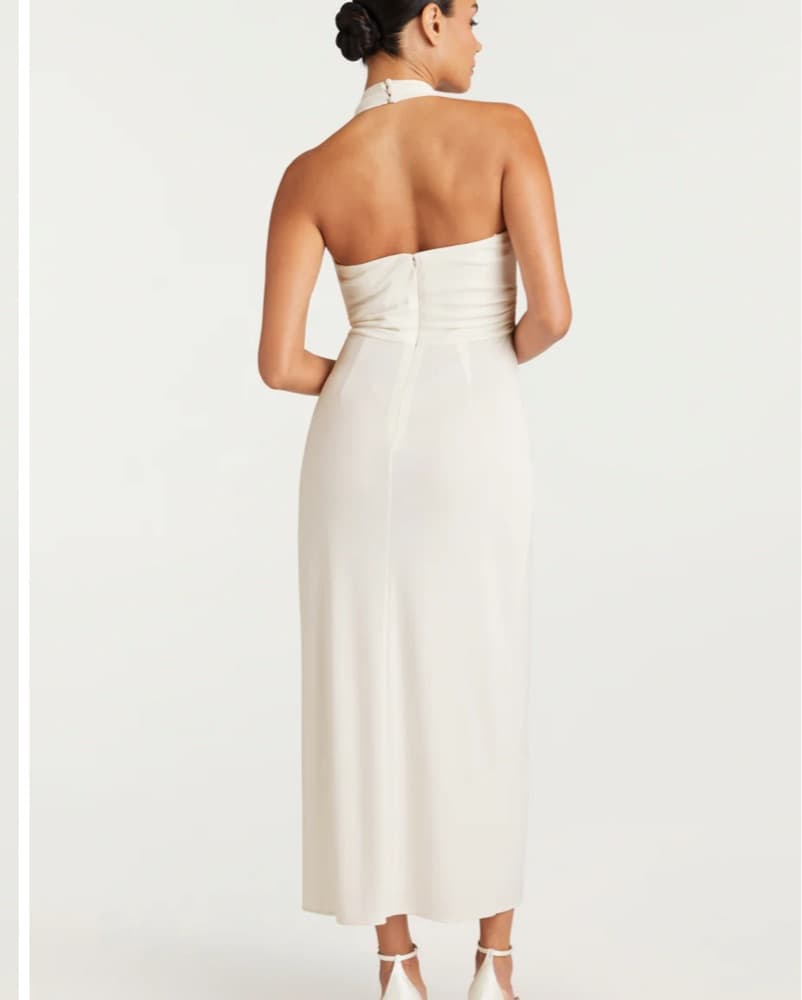 Cinq A Sept White Halter Dress  - Image 2