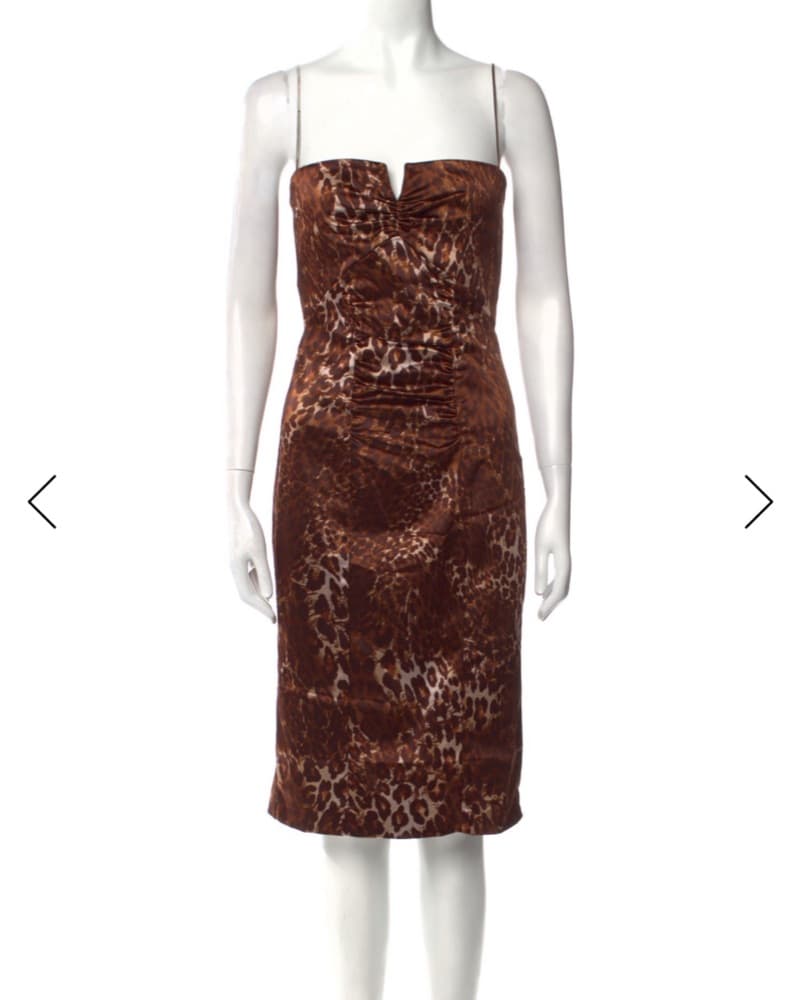 Nicole Miller Cheetah Animal print Dress - Image 1