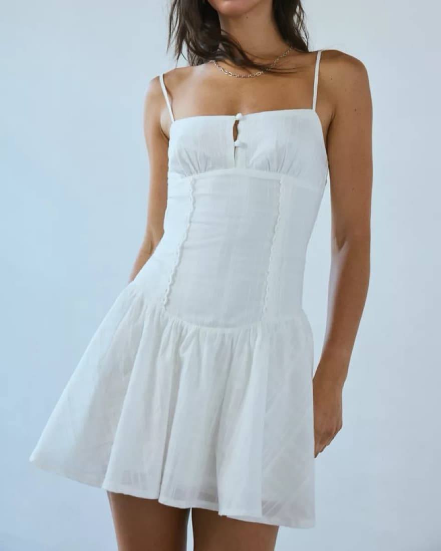 Eden Drop Waist Mini Dress - Image 1
