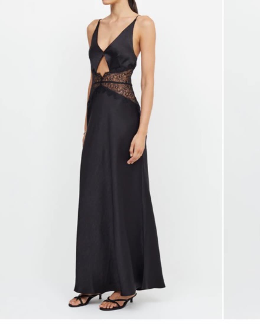 Black Lace Cutout Bec + Bridge Dress - Image 3