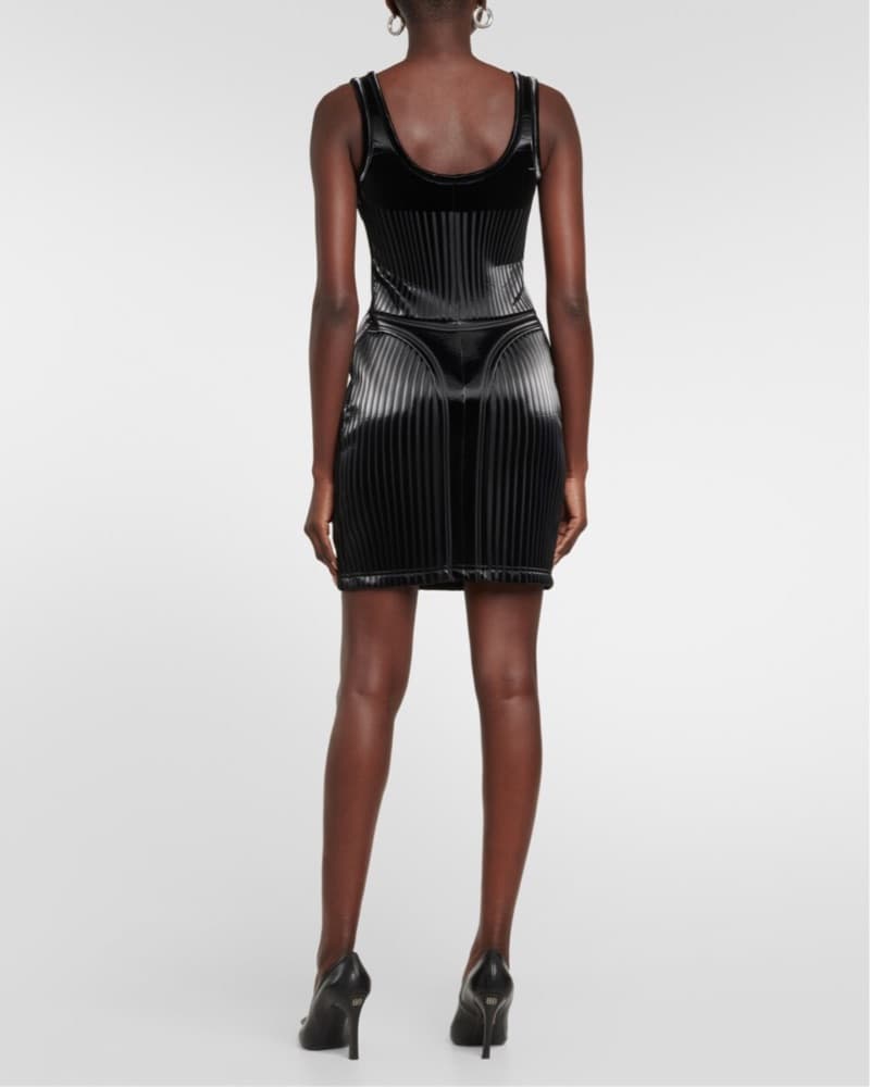 Mugler Embossed Mini Dress - Image 3