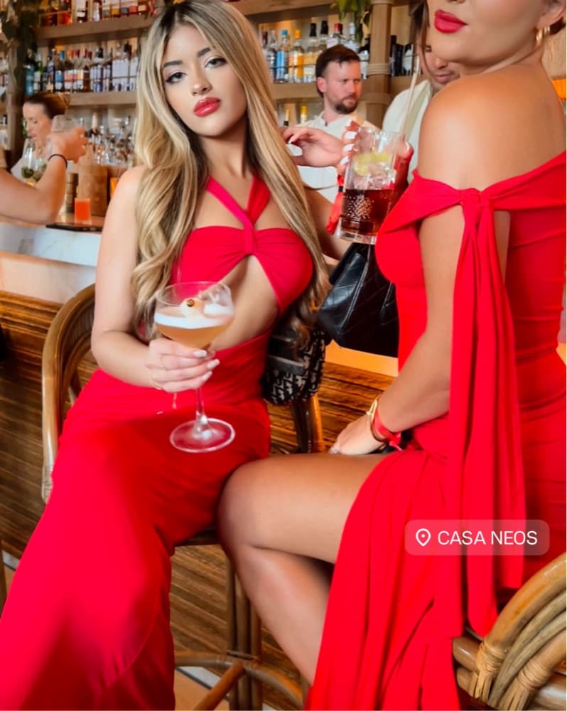 red long dress - Image 2