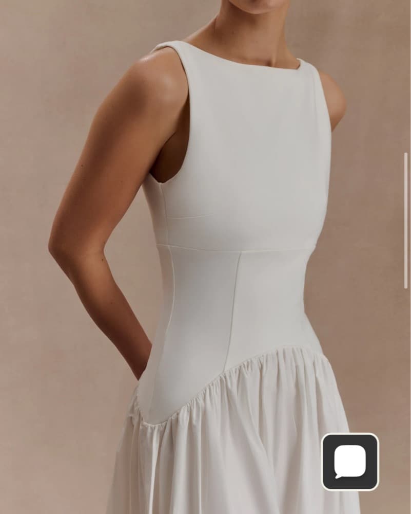 Elegant Meshki White Maxi Dress - Image 3