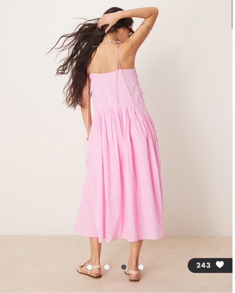 Pink flowy sun dress - Image 2