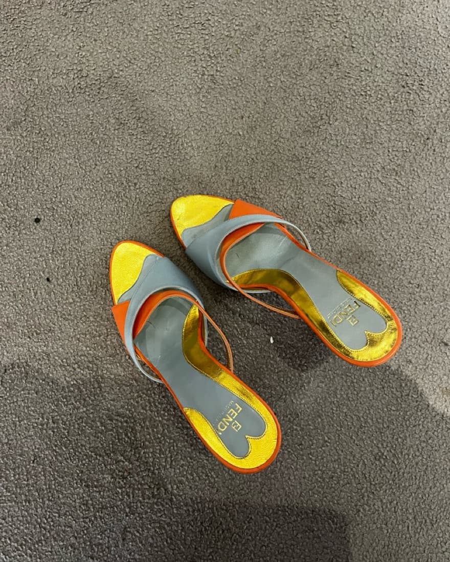 Vintage Fendi Vibrant Strappy Sandal - Image 2