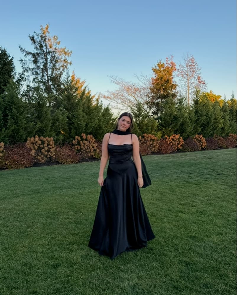 House Of CB Anabella Black Lace Up Maxi - Image 4
