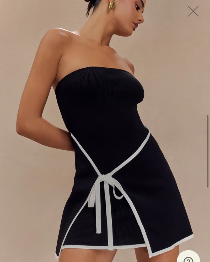 Rain Strapless Knit Mini Dress - Image 2