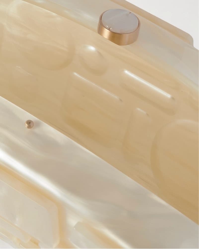 Cult Gaia Adara Clutch In Ivory - Image 4