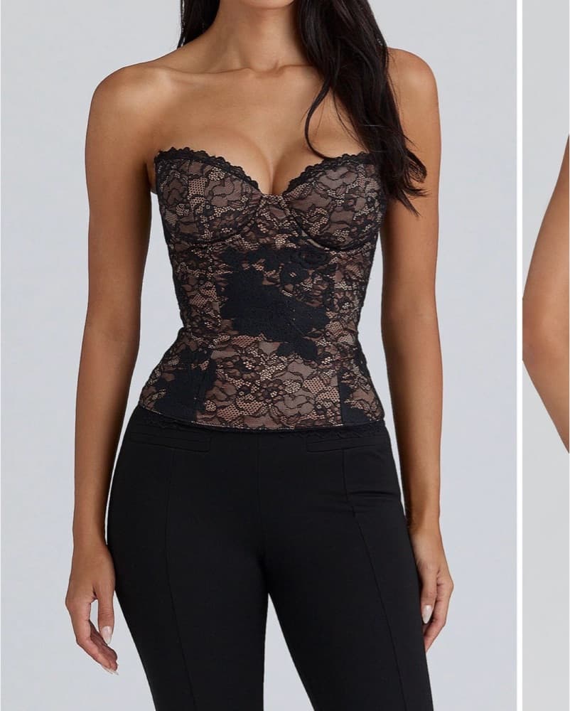 House Of CB Yara Strapless Corset Top - Image 1