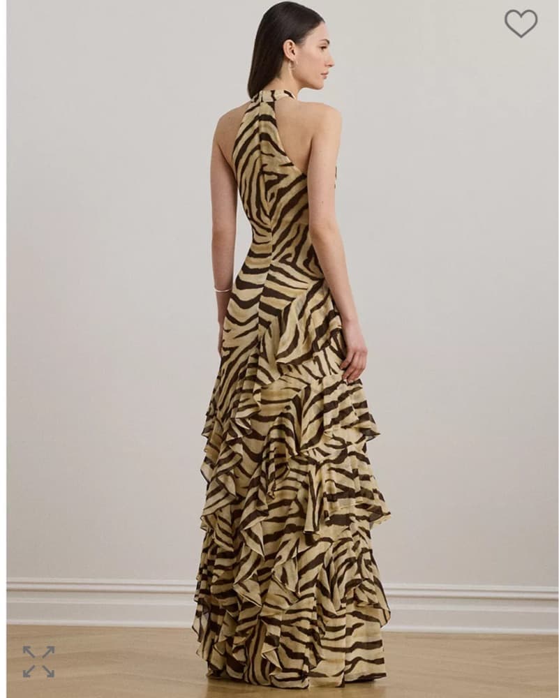 Ralph Lauren Zebra Print Gown - Image 2