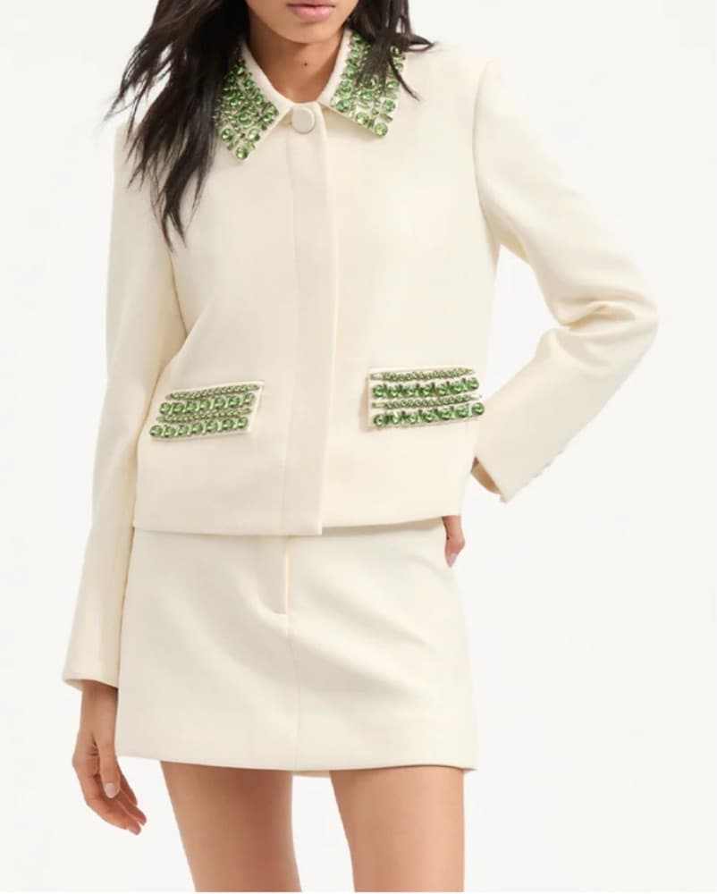 Veronica Beard Imogen Embellished Croppe - Image 2