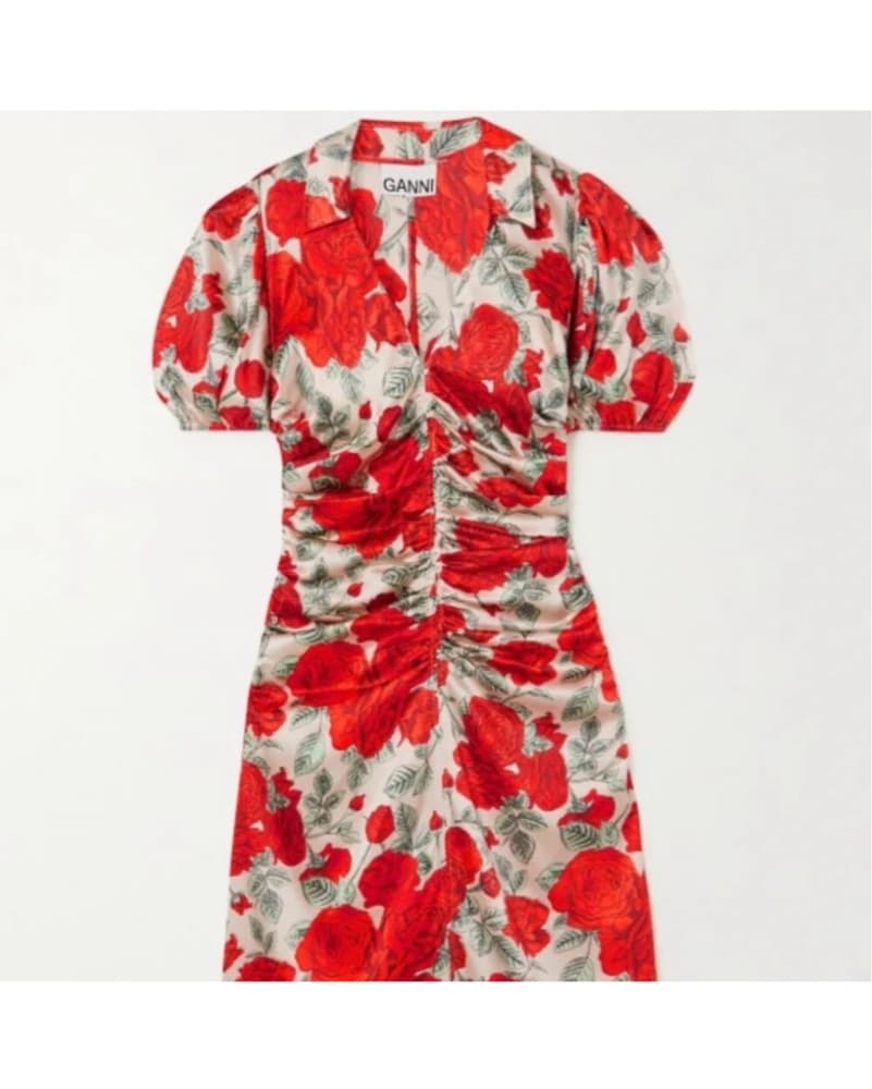 Red Ganni Dress - Image 2