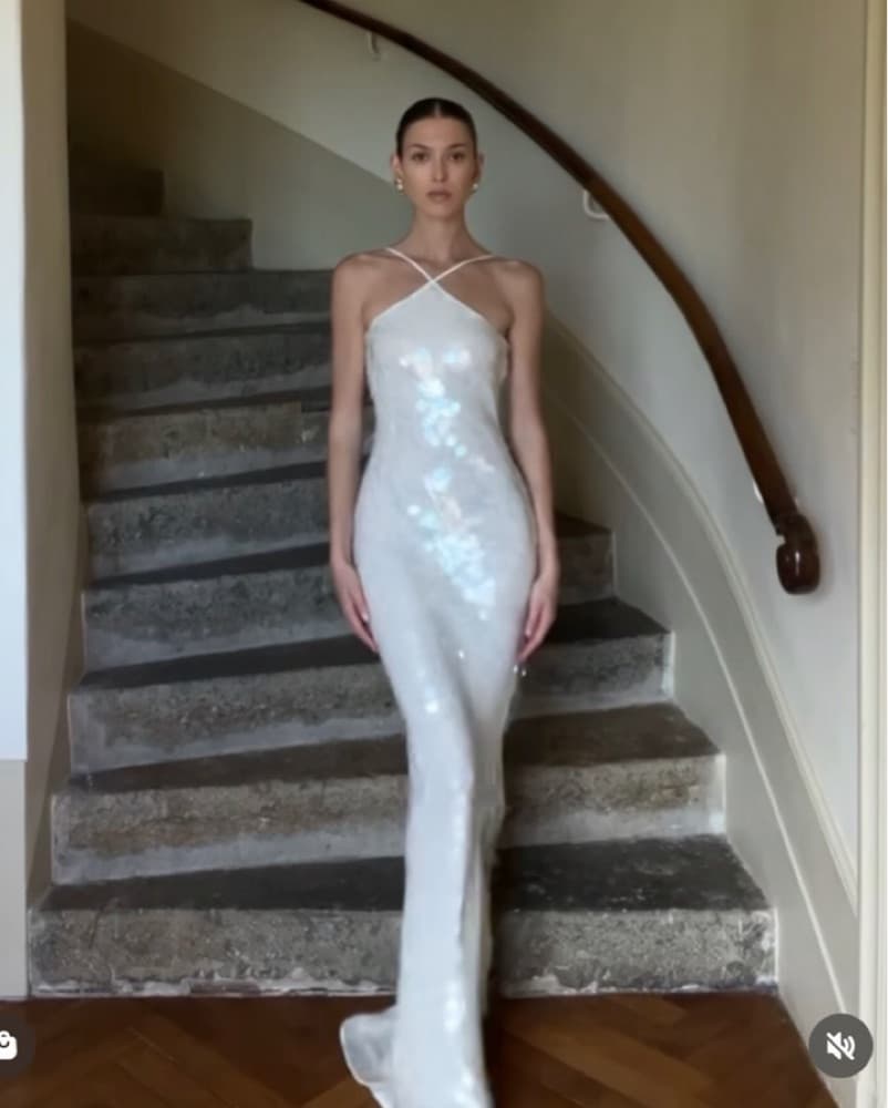 Rat & Boa White Sequin Dress - Image 2