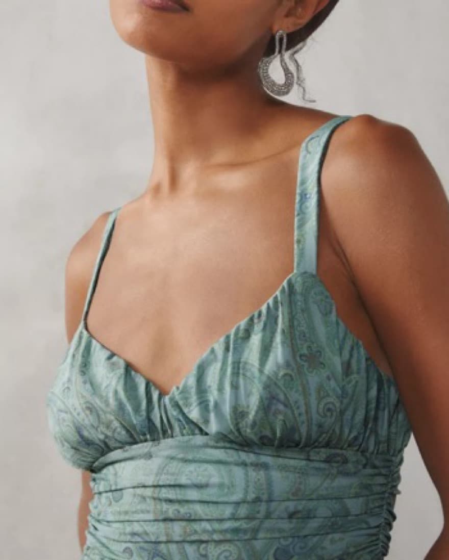 Kimchi Blue Ilana Mesh Drapey Mini Dress - Image 5