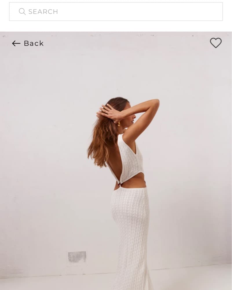 Vrg Girl White Knit Maxi Dress  - Image 4
