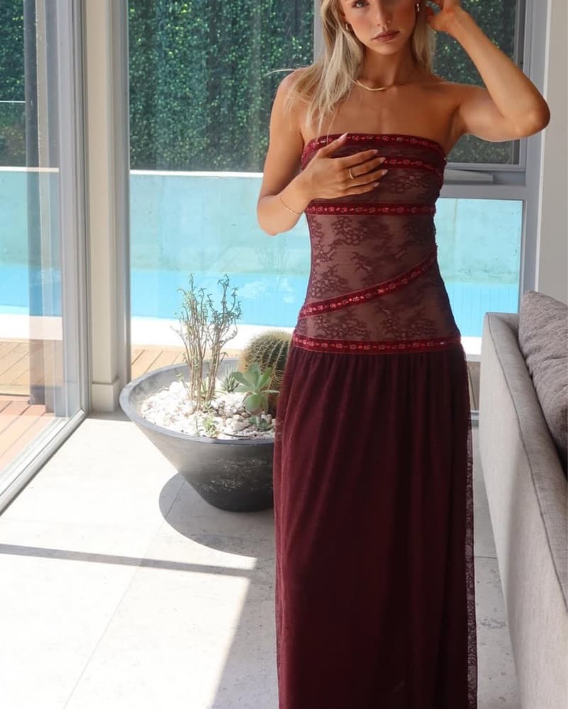 Fait Par Foutch bordeaux collette - Image 3