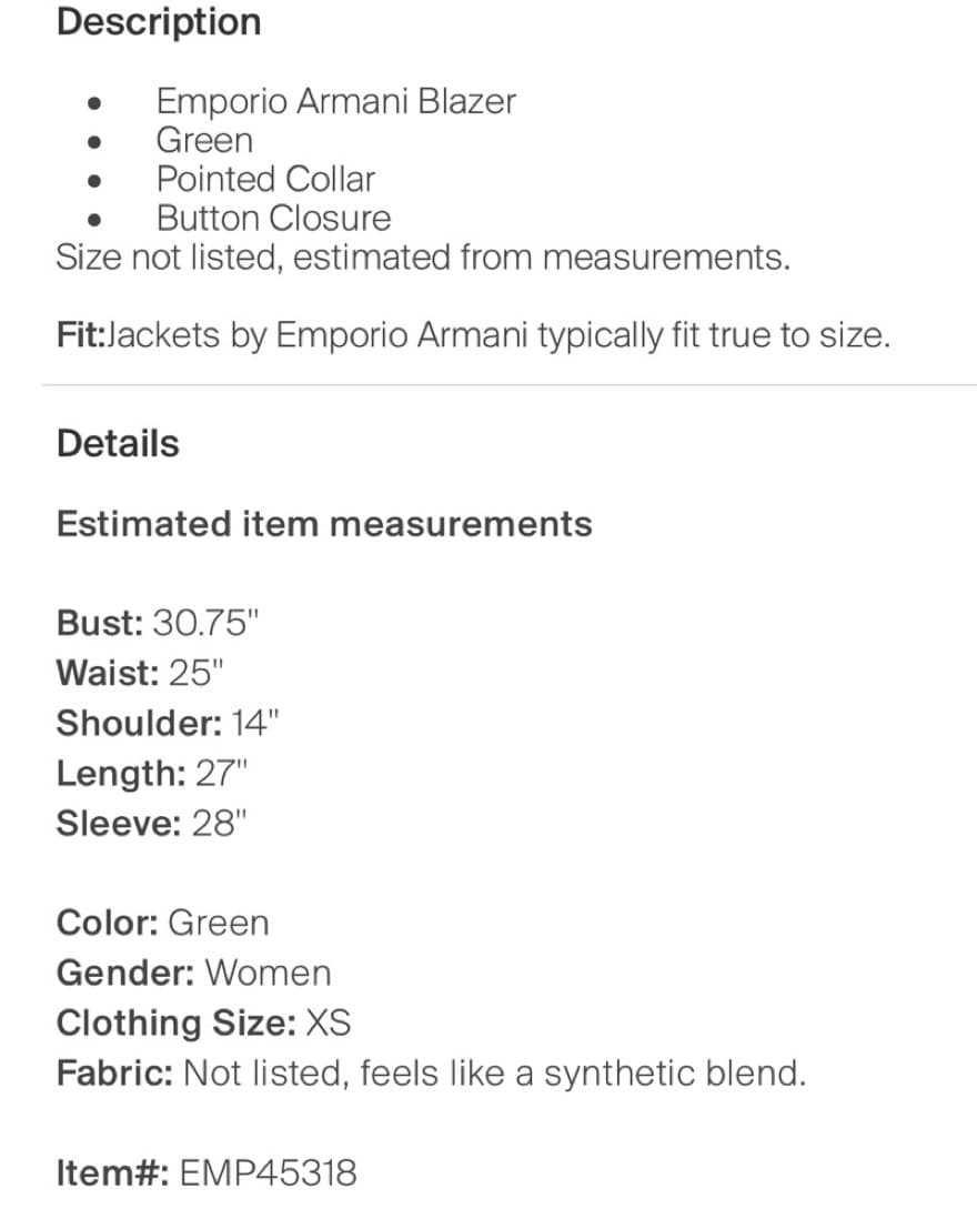 Emporio Armani Blazer - Image 4