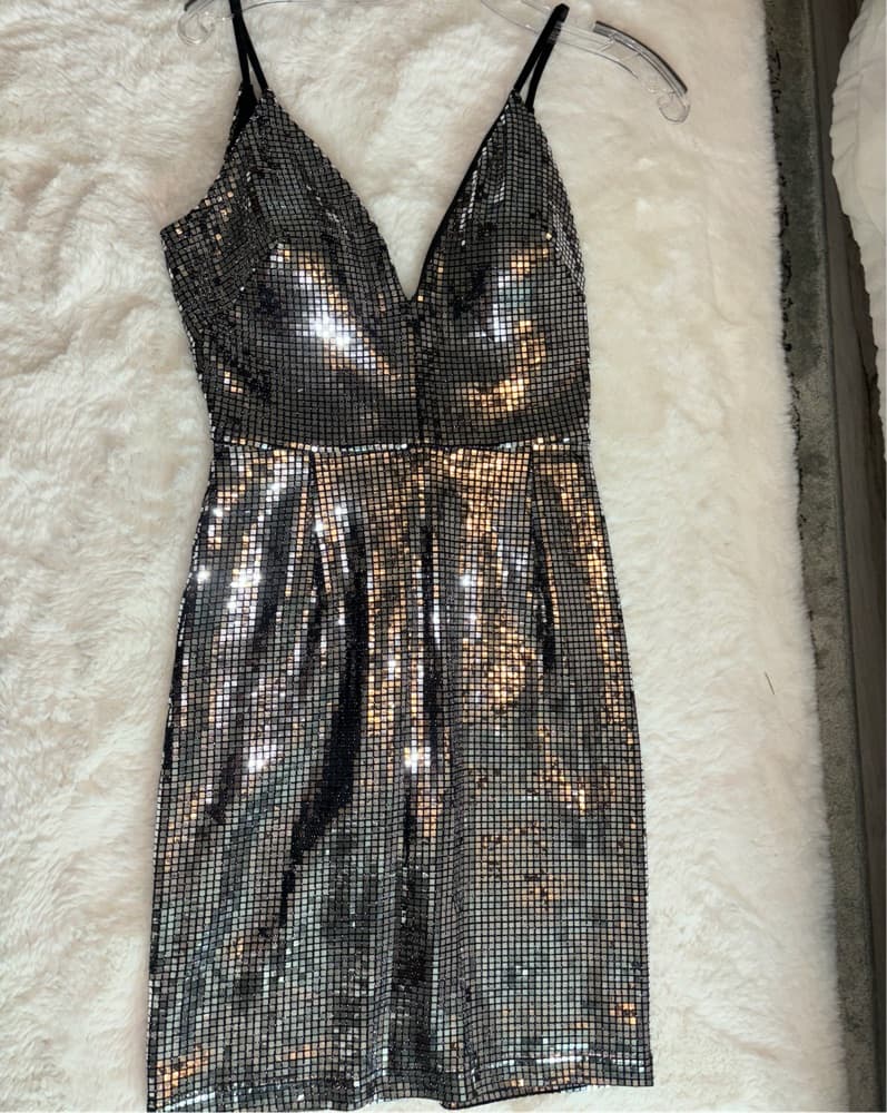 silver formal dress - Image 2