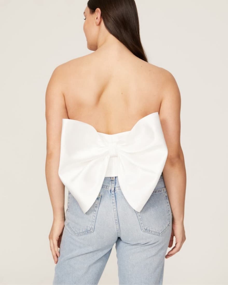 Delphine Bow Top - Image 2