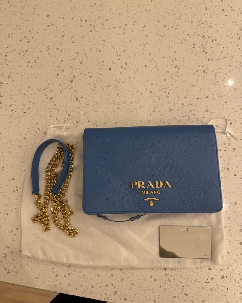  Blue Prada Crossbody / Shoulder Bag - Image 2