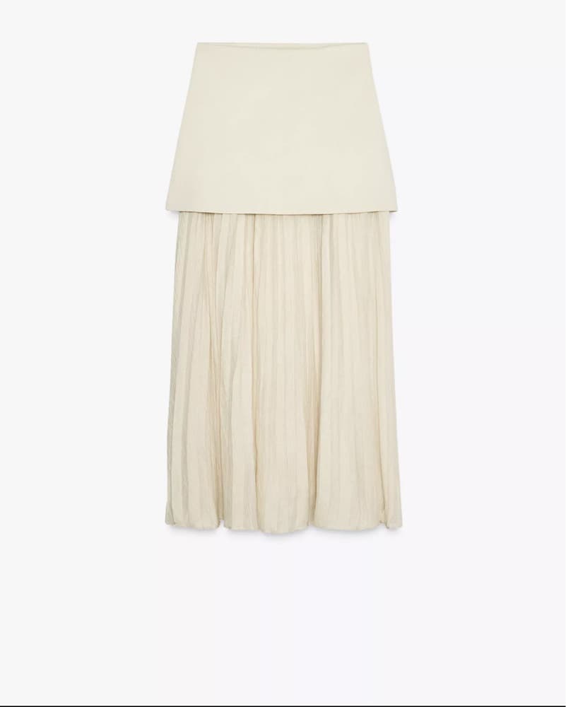 Zara Knit/ Sheer Skirt - Image 2